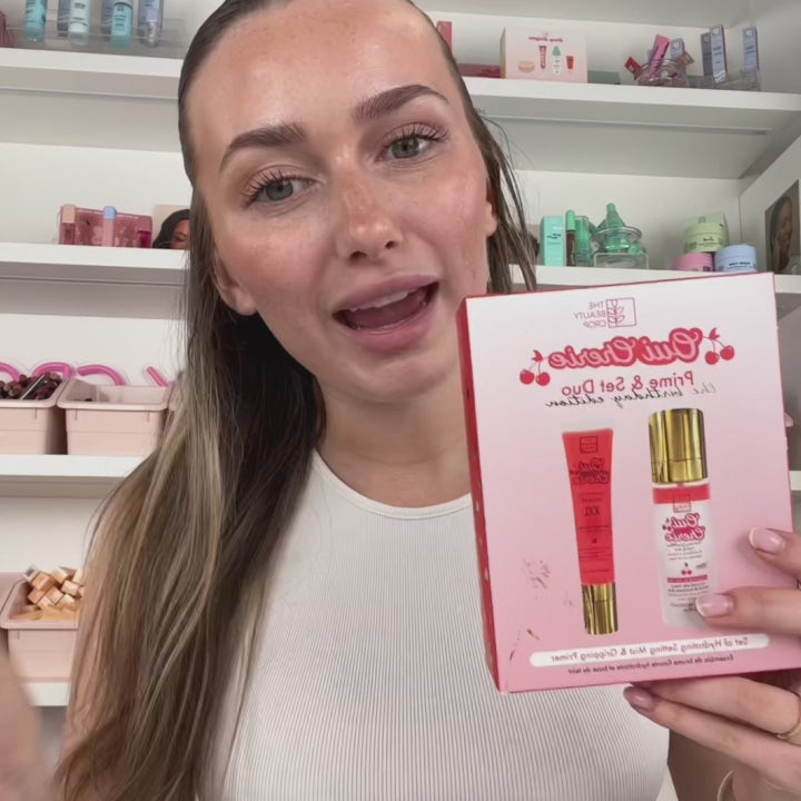 Oui Cherie Viral Gripping Primer & Hydrating Setting Mist Boxed