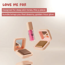 Deep Sunset Blush Trios