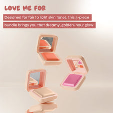Light Sunset Blush Trio