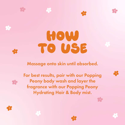 Mini Popping Peony Body Cream