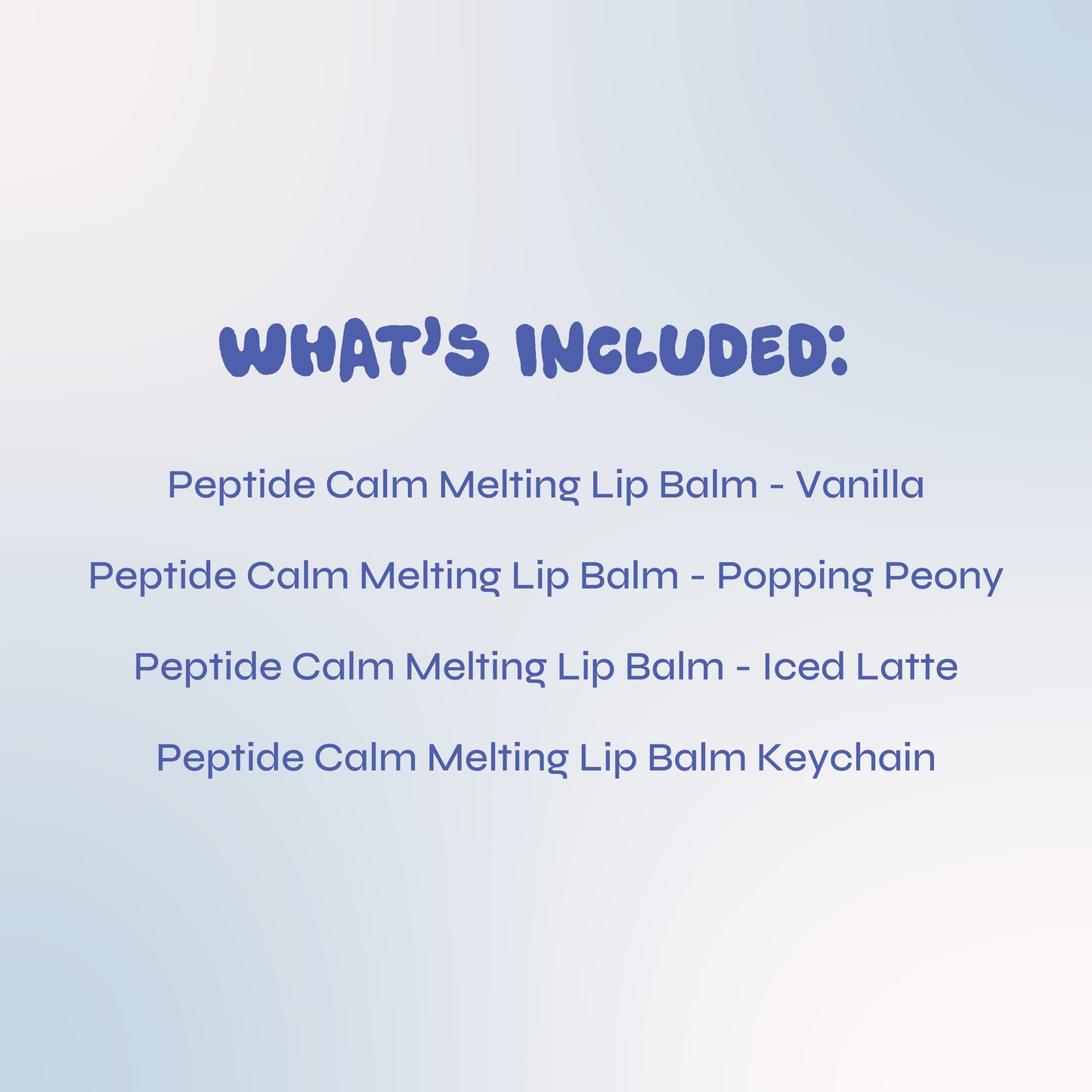 Peptide Melting Lip Balm - Set of 3 (With Keychain)