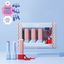 Peptide Melting Lip Balm Set of 3 (With Keychain)