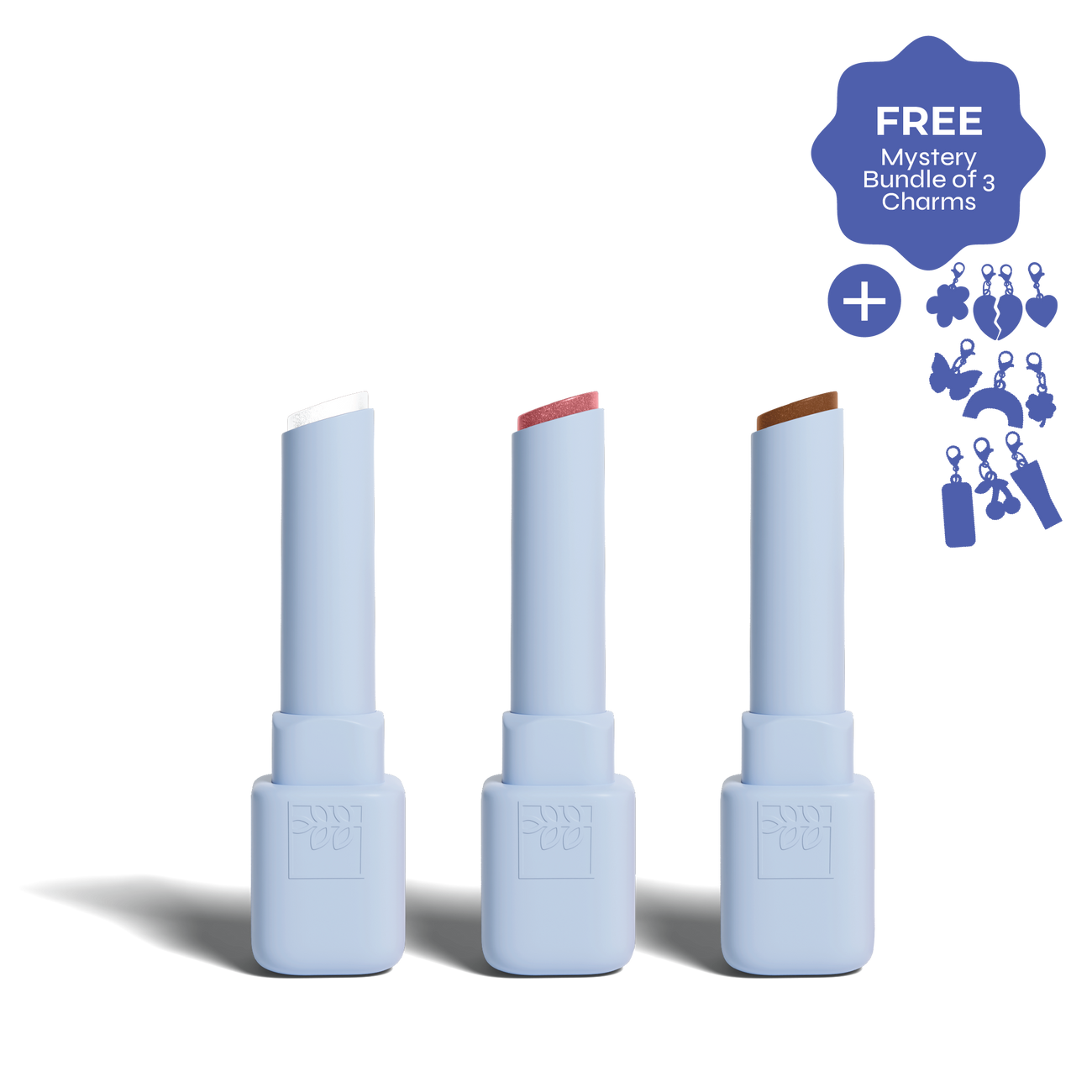 Peptide Melting Lip Balm Set of 3 (With Keychain)