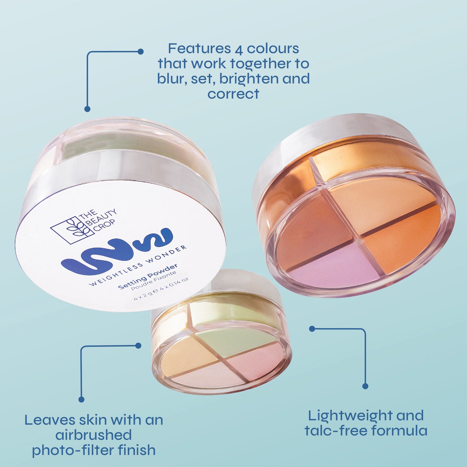 Weightless Wonder 4 Colour Airbrush Setting Powder