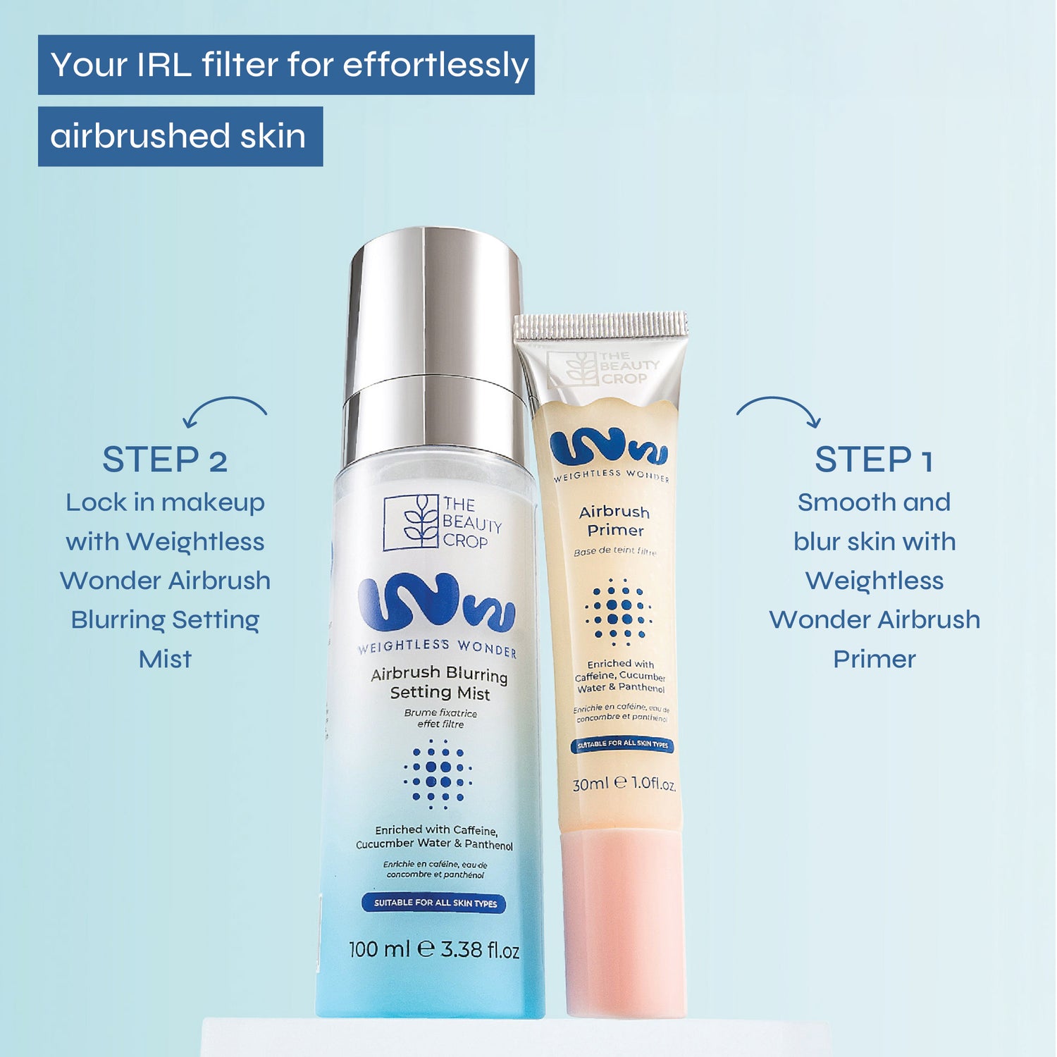 Weightless Wonder Airbrush Primer & Blurring Setting Spray Duo