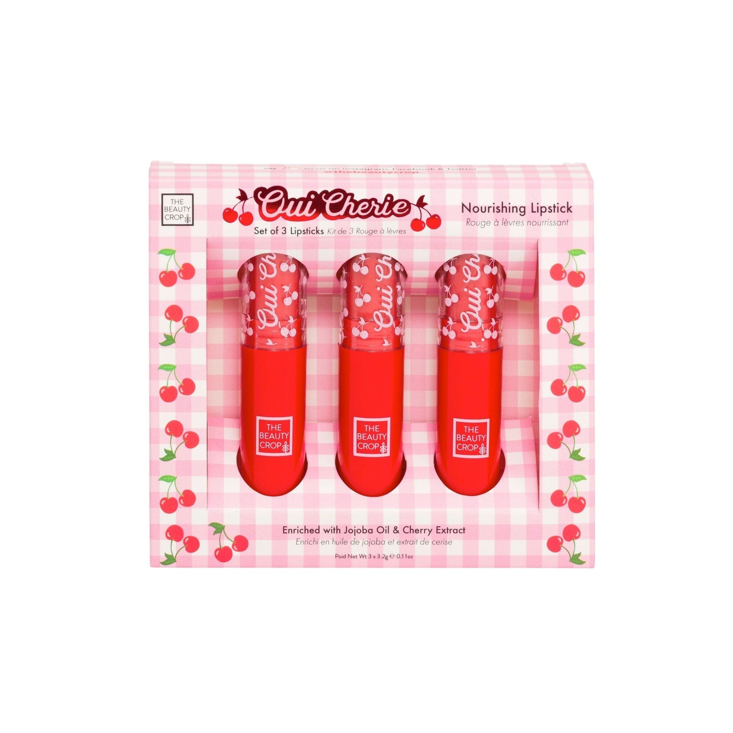 Oui Cherie Lipstick Set of 3